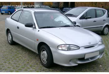 المواصفات والتفاصيل التقنية الكاملة 1994 Hyundai Accent Hatchback I 1.3 i (75 Hp)