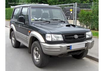 Full specifications and technical details 1998 Hyundai Galloper II 3.0 (141 Hp)