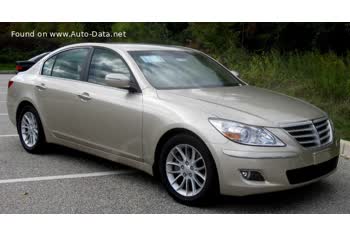 Full specifications and technical details 2008 Hyundai Genesis 3.3i V6 24V (262 Hp)