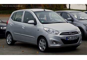 Full specifications and technical details 2011 Hyundai i10 I (facelift 2011) 1.2 (86 Hp)