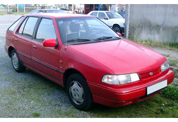 Full specifications and technical details 1990 Hyundai Pony/excel Hatchback (X-2) 1.5 i (84 Hp)