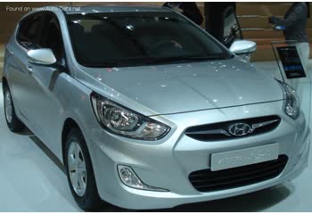 المواصفات والتفاصيل التقنية الكاملة 2011 Hyundai Solaris I 1.4 MPI (107 Hp)