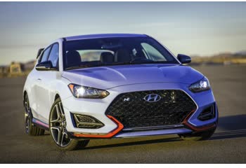 Full specifications and technical details 2019 Hyundai Veloster N 2.0 Turbo GDI (250 Hp)