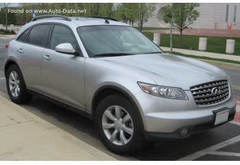 المواصفات والتفاصيل التقنية الكاملة 2003 Infiniti FX I 35 V6 24V (283 Hp)