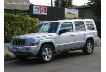 Full specifications and technical details 2006 Jeep Commander (XK) 4.7 i V8 Limited (231 Hp) 4WD Automatic