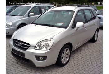 Full specifications and technical details 2006 Kia Carens II 2.0i 16V (144 Hp)