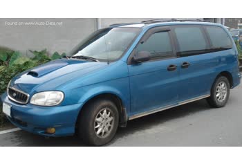 المواصفات والتفاصيل التقنية الكاملة 1998 Kia Carnival I (UP/GQ) 2.9 TD (135 Hp)