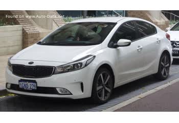 Full specifications and technical details 2016 Kia Cerato III Sedan (facelift 2016) 2.0 MPI (152 Hp) Automatic