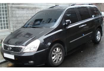 المواصفات والتفاصيل التقنية الكاملة 2010 Kia Grand Carnival II (facelift 2010) 2.2 E-VGT (197 Hp) Automatic