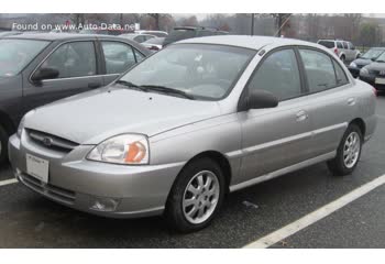 Full specifications and technical details 2002 Kia Rio I Sedan (DC, facelift 2002) 1.3i (82 Hp)