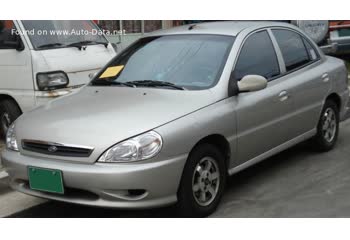 المواصفات والتفاصيل التقنية الكاملة 1999 Kia Rio I Sedan (DC) 1.5i 16V (108 Hp)