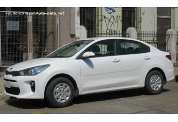 Full specifications and technical details 2017 Kia Rio IV Sedan (YB) 1.6 (130 Hp)