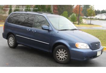 المواصفات والتفاصيل التقنية الكاملة 2002 Kia Sedona I 3.5i V6 (198 Hp) Automatic