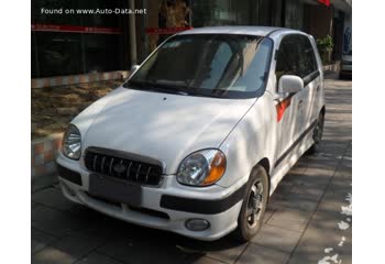 Full specifications and technical details 2000 Kia Visto 0.8 i 9V (54 Hp)