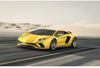 Vollständige Spezifikationen und technische Details 2017 Lamborghini Aventador S Coupe 6.5 V12 (740 Hp) 4WD ISR