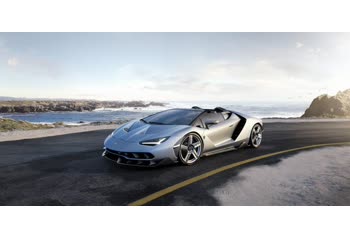 المواصفات والتفاصيل التقنية الكاملة 2016 Lamborghini Centenario LP 770-4 Roadster 6.5 V12 (770 Hp) 4WD ISR