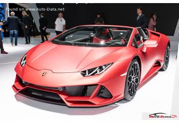 المواصفات والتفاصيل التقنية الكاملة 2020 Lamborghini Huracan EVO Spyder (facelift 2019) 5.2 V10 (610 Hp) LDF