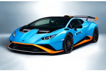 Full specifications and technical details 2020 Lamborghini Huracan STO (facelift 2020) 5.2 V10 (640 Hp) LDF