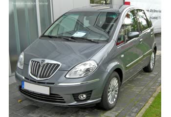 المواصفات والتفاصيل التقنية الكاملة 2007 Lancia Musa (facelift 2007) 1.4 (95 Hp)