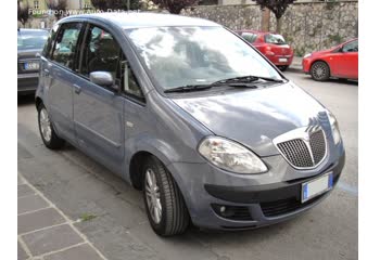 المواصفات والتفاصيل التقنية الكاملة 2004 Lancia Musa 1.4 (95 Hp)