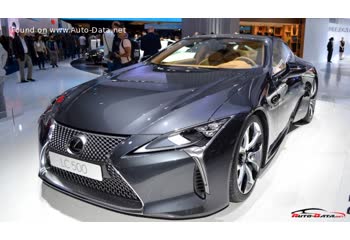 Full specifications and technical details 2017 Lexus LC 500 V8 (477 Hp) Automatic