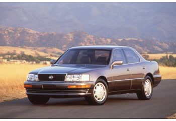 المواصفات والتفاصيل التقنية الكاملة 1992 Lexus LS I (facelift 1993) 400 V8 (253 Hp) Automatic