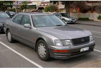 Full specifications and technical details 1994 Lexus LS II 400 V8 (264 Hp) Automatic