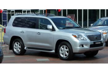 المواصفات والتفاصيل التقنية الكاملة 2007 Lexus LX III 570 V8 (383 Hp) AWD Automatic