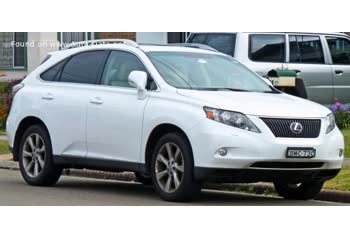 المواصفات والتفاصيل التقنية الكاملة 2009 Lexus RX III 350 4WD (277 Hp)