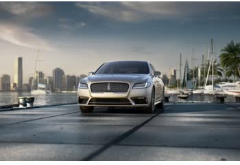 Full specifications and technical details 2016 Lincoln Continental X 3.0 GTDI V6 (400 Hp) AWD Automatic