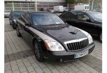 المواصفات والتفاصيل التقنية الكاملة 2006 Maybach 62 S (V240) 6.0 V12 (612 Hp) Automatic