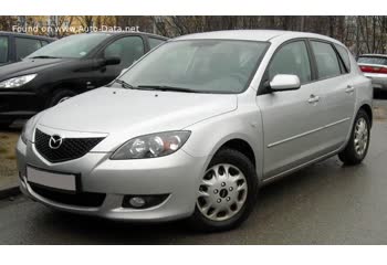 Full specifications and technical details 2003 Mazda 3 I Hatchback (BK) 2.0i (150 Hp)