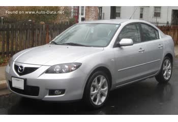 Full specifications and technical details 2007 Mazda 3 I Sedan (BK, facelift 2006) 2.0 CD (143 Hp)