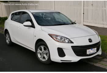 المواصفات والتفاصيل التقنية الكاملة 2011 Mazda 3 II Hatchback (BL, facelift 2011) 1.6 CD (115 Hp)