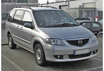 Full specifications and technical details 2002 Mazda MPV II (LW) 3.0 i V6 24V (203 Hp)