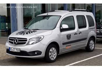 المواصفات والتفاصيل التقنية الكاملة 2015 Mercedes-Benz Citan Tourer Long (W415) 108 CDI (75 Hp) BlueEFFICIENCY