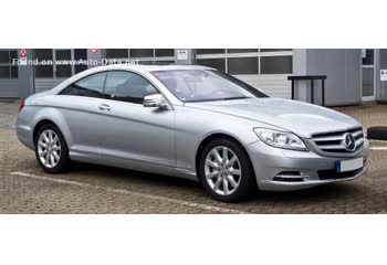 Full specifications and technical details 2010 Mercedes-Benz CL (C216, facelift 2010) CL 500 BlueEFFICIENCY V8 (435 Hp) 4MATIC 7G-TRONIC PLUS