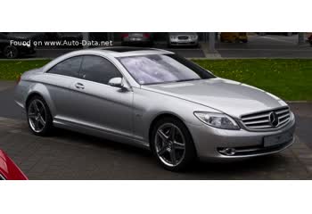 المواصفات والتفاصيل التقنية الكاملة 2006 Mercedes-Benz CL (C216) CL 600 V12 (517 Hp) 5G-TRONIC