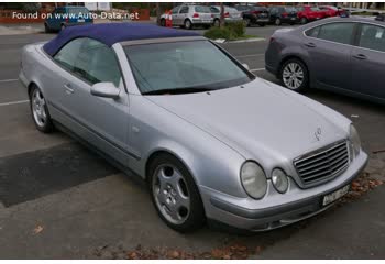 المواصفات والتفاصيل التقنية الكاملة 1998 Mercedes-Benz CLK (A208) CLK 200 (136 Hp)