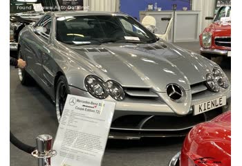 Vollständige Spezifikationen und technische Details 2006 Mercedes-Benz SLR McLaren (C199) Coupe 722 Edition 5.5 V8 Kompressor (650 Hp) AMG SPEEDSHIFT R