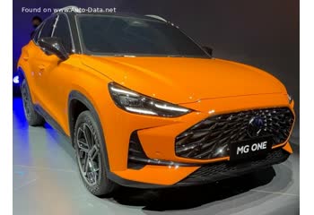 Full specifications and technical details 2021 MG One 1.5T (181 Hp) CVT