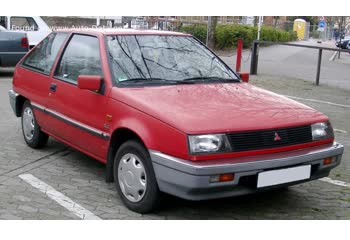 المواصفات والتفاصيل التقنية الكاملة 1986 Mitsubishi Colt II (C10) 1.6 Turbo ECi (C13A) (105 Hp)