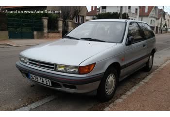 Full specifications and technical details 1990 Mitsubishi Colt III (C50) 1.5 (C52A) CAT (90 Hp)