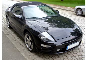 المواصفات والتفاصيل التقنية الكاملة 1999 Mitsubishi Eclipse Spyder III (3G) GS 2.4 i 16V (149 Hp) Automatic