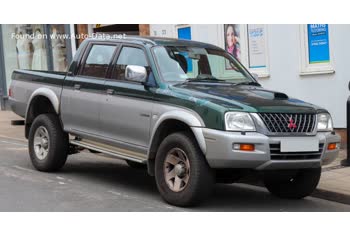 المواصفات والتفاصيل التقنية الكاملة 1996 Mitsubishi L200 III Double Cab 2.5 TD (87 Hp) 4WD