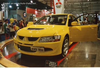 المواصفات والتفاصيل التقنية الكاملة 2003 Mitsubishi Lancer Evolution VIII 2.0 (265 Hp) 4WD