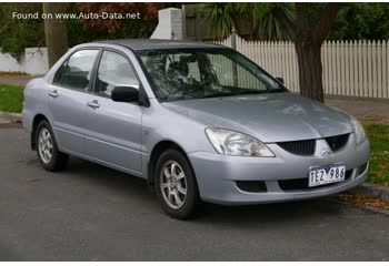 Full specifications and technical details 2003 Mitsubishi Lancer VIII 1.3i 16V (82 Hp)