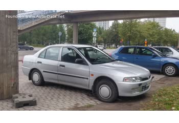 المواصفات والتفاصيل التقنية الكاملة 1995 Mitsubishi Lancer VI 1.3 12V GL,GLX (75 Hp) Automatic