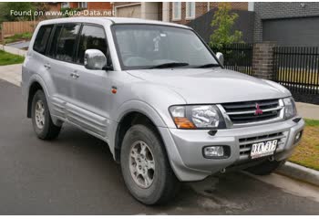 المواصفات والتفاصيل التقنية الكاملة 2000 Mitsubishi Pajero III 3.5 V6 GDI (202 Hp) 7 Seat