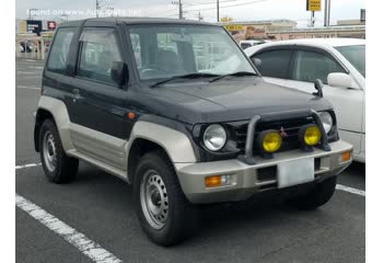 Full specifications and technical details 1995 Mitsubishi Pajero Junior 1.1 (80 Hp) Automatic